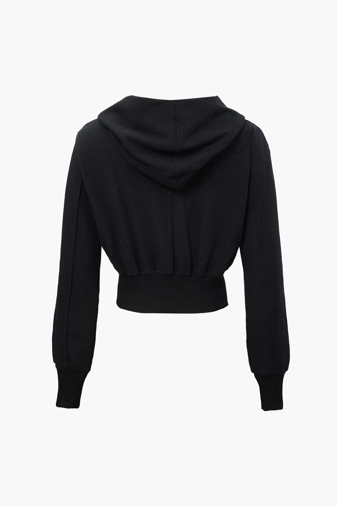 Asymmetrical Zipper Hooded Crop Top - Y2K Aesthetic Comfy Hoodie for Trendy Outfits