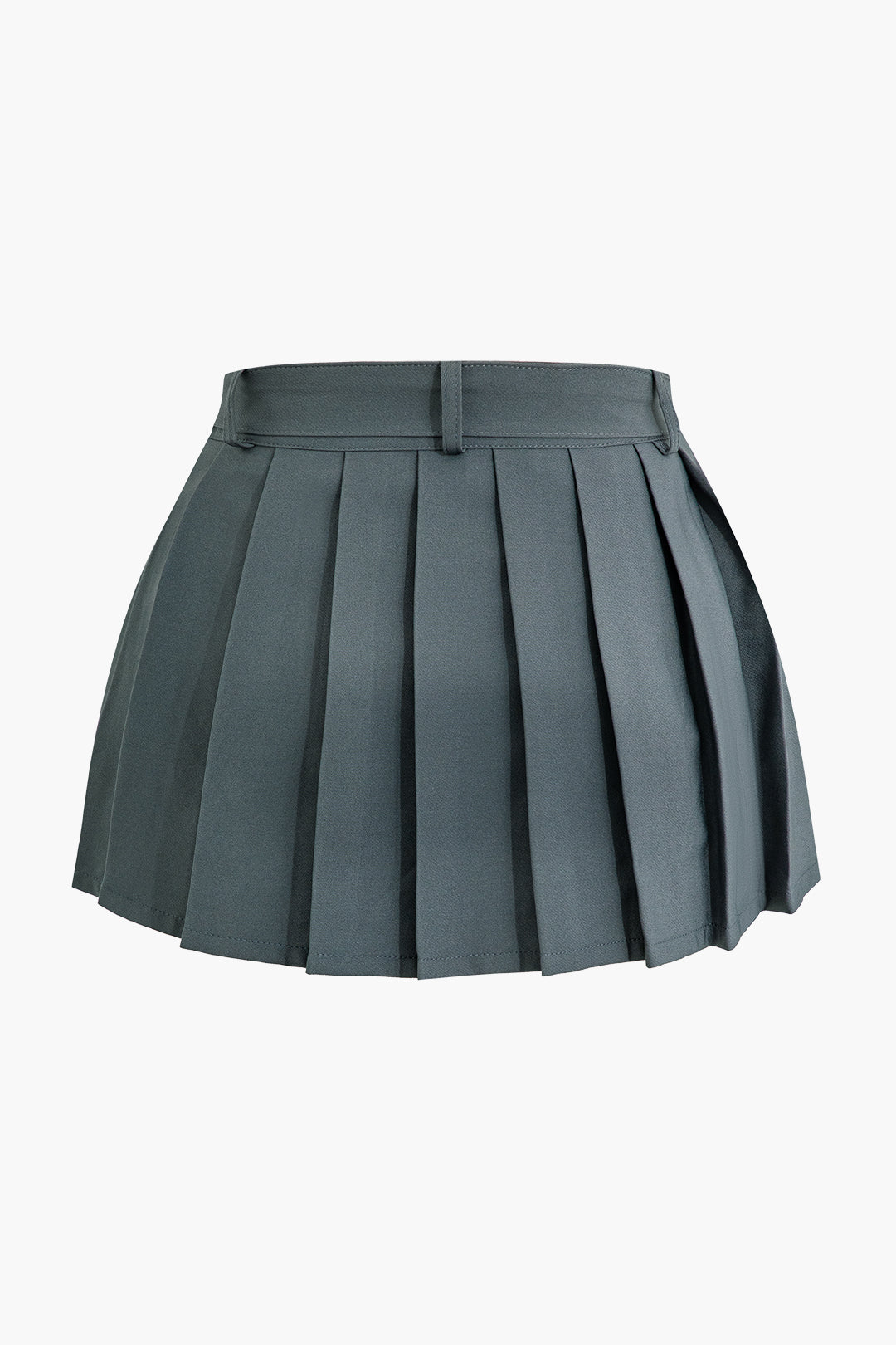 Buckle Layered Pleated Mini Skirt - Y2K Aesthetic Grunge Style for Trendy Outfits