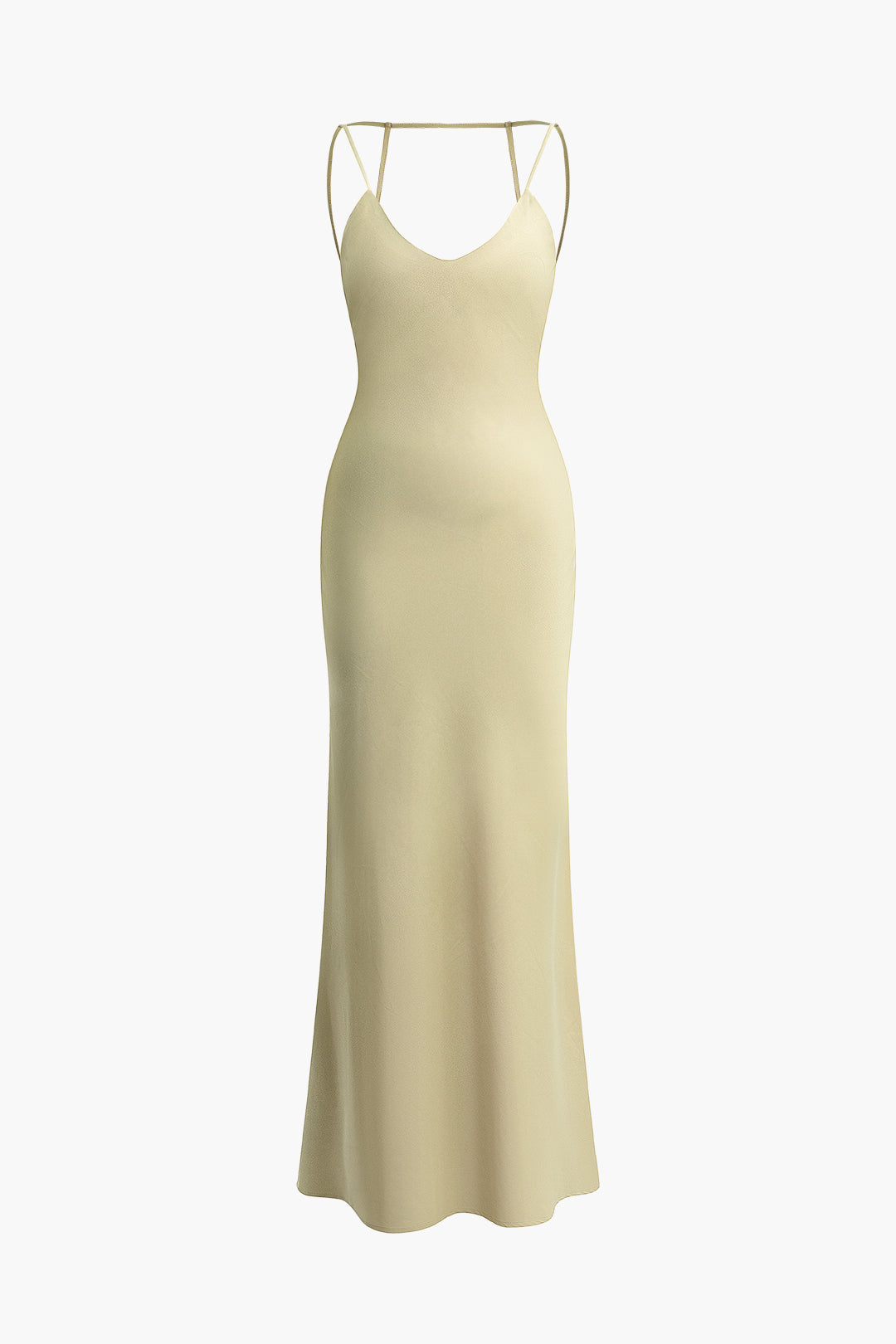 Chic Backless V-Neck Maxi Dress for Effortless Y2K Style and Coquette Aesthetic