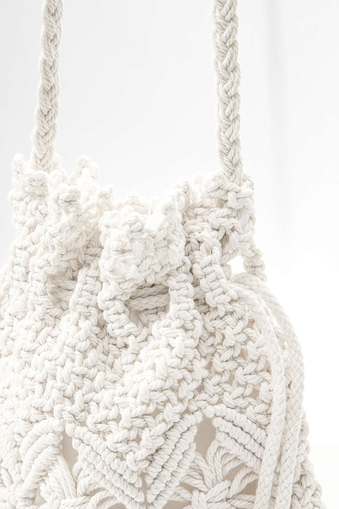 Chic Crochet Bucket Bag - Y2K Aesthetic Accessory for Coquette and Grunge Styles