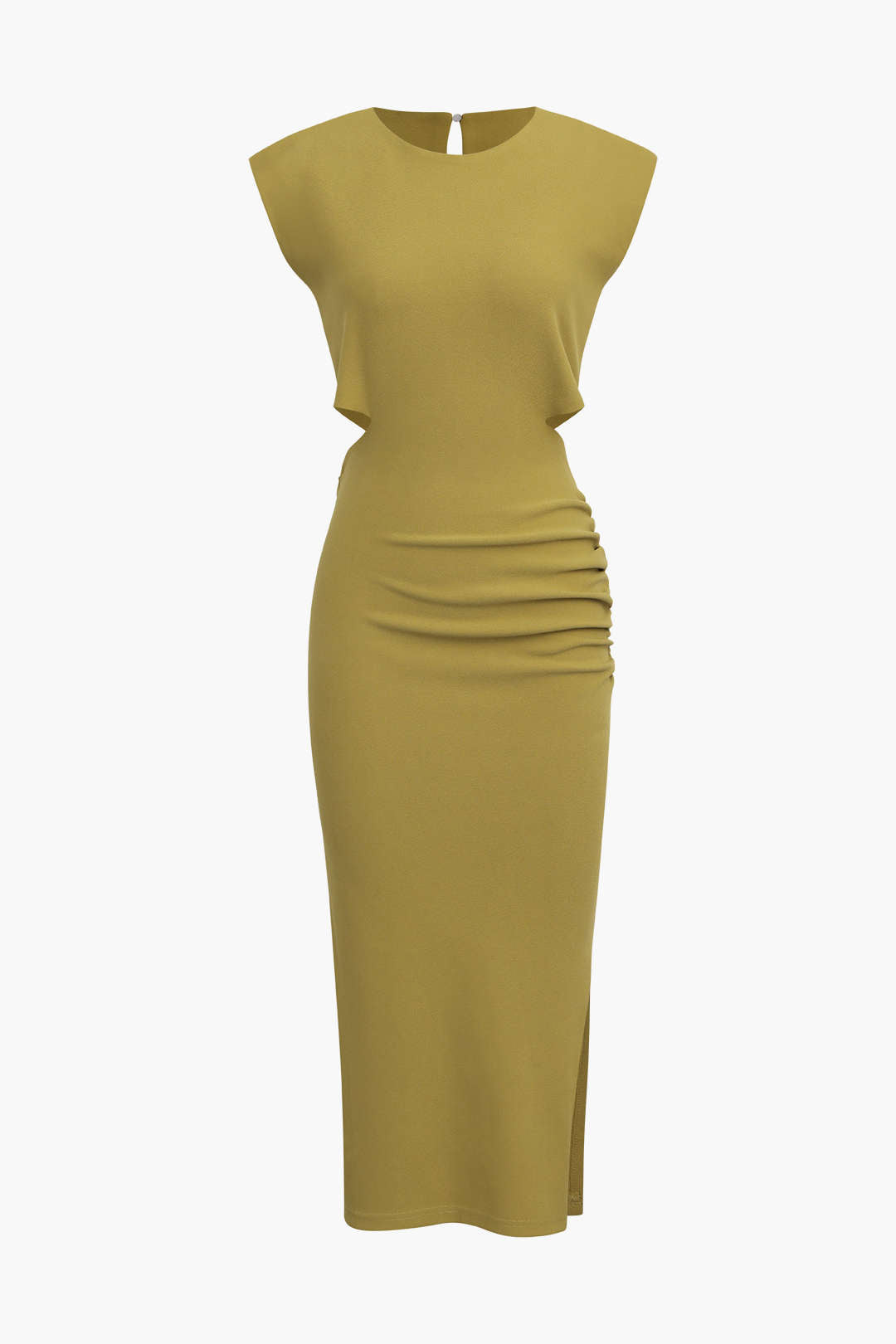 Chic Cut Out Sleeveless Midi Dress for Y2K Aesthetic and Coquette Style Fashion