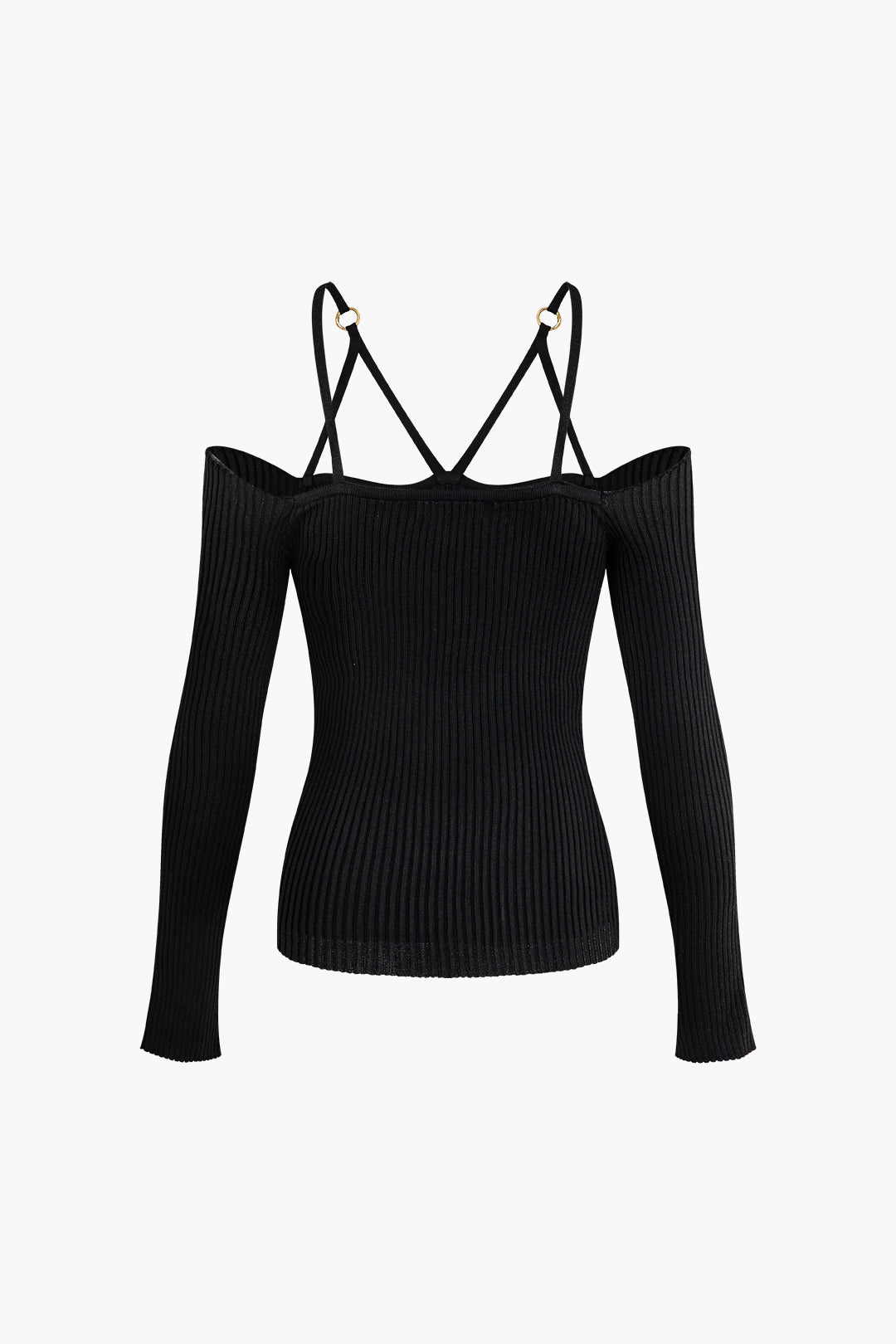 Chic Off Shoulder Knit Top - Y2K Fashion Essential for Coquette and Grunge Aesthetics