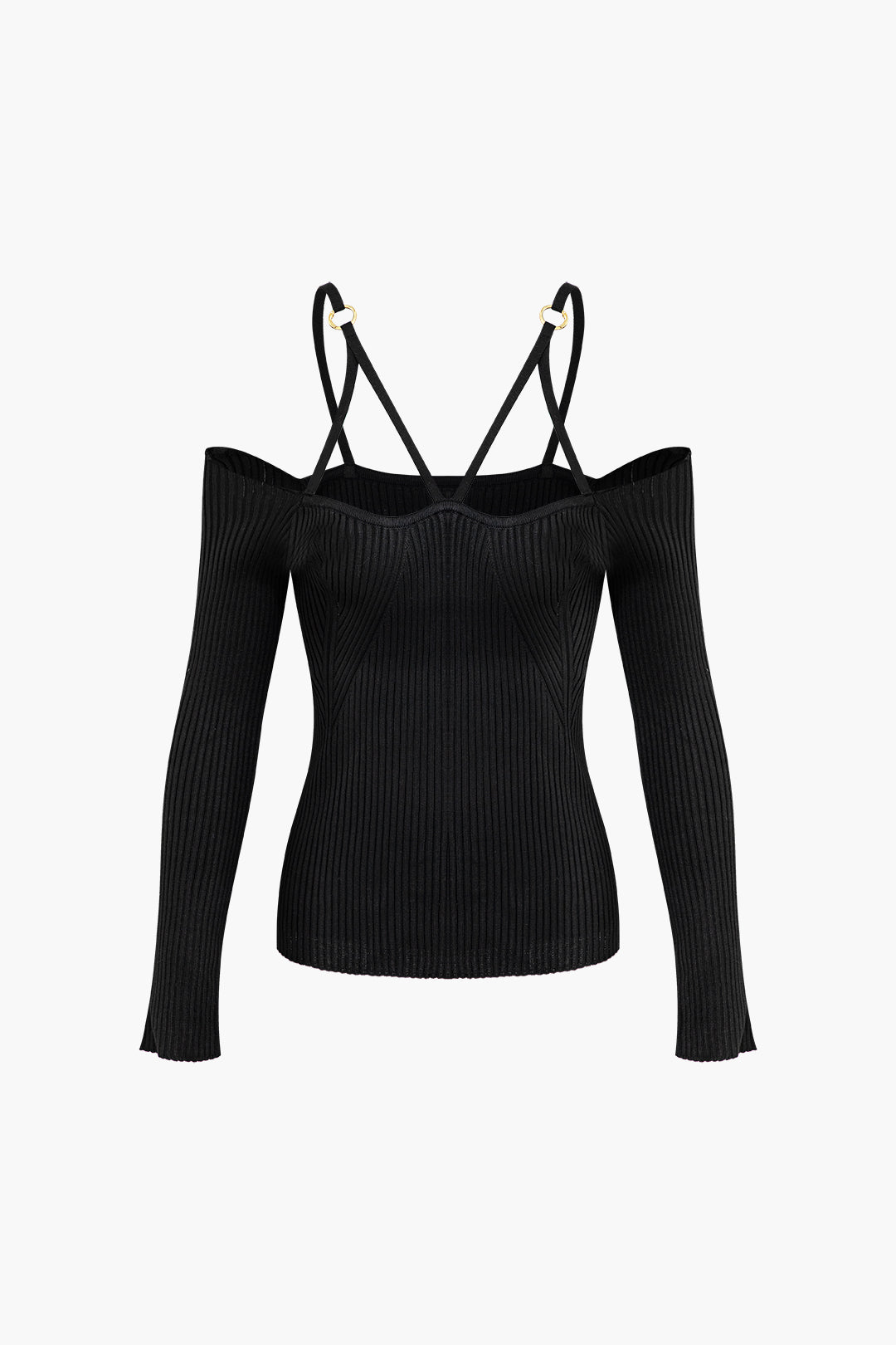 Chic Off Shoulder Knit Top - Y2K Fashion Essential for Coquette and Grunge Aesthetics