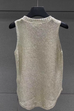 Chic Sleeveless Open Knit Top for Y2K Fashion Lovers - Perfect for Aesthetic Outfits