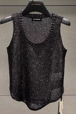 Chic Sleeveless Open Knit Top for Y2K Fashion Lovers - Perfect for Aesthetic Outfits