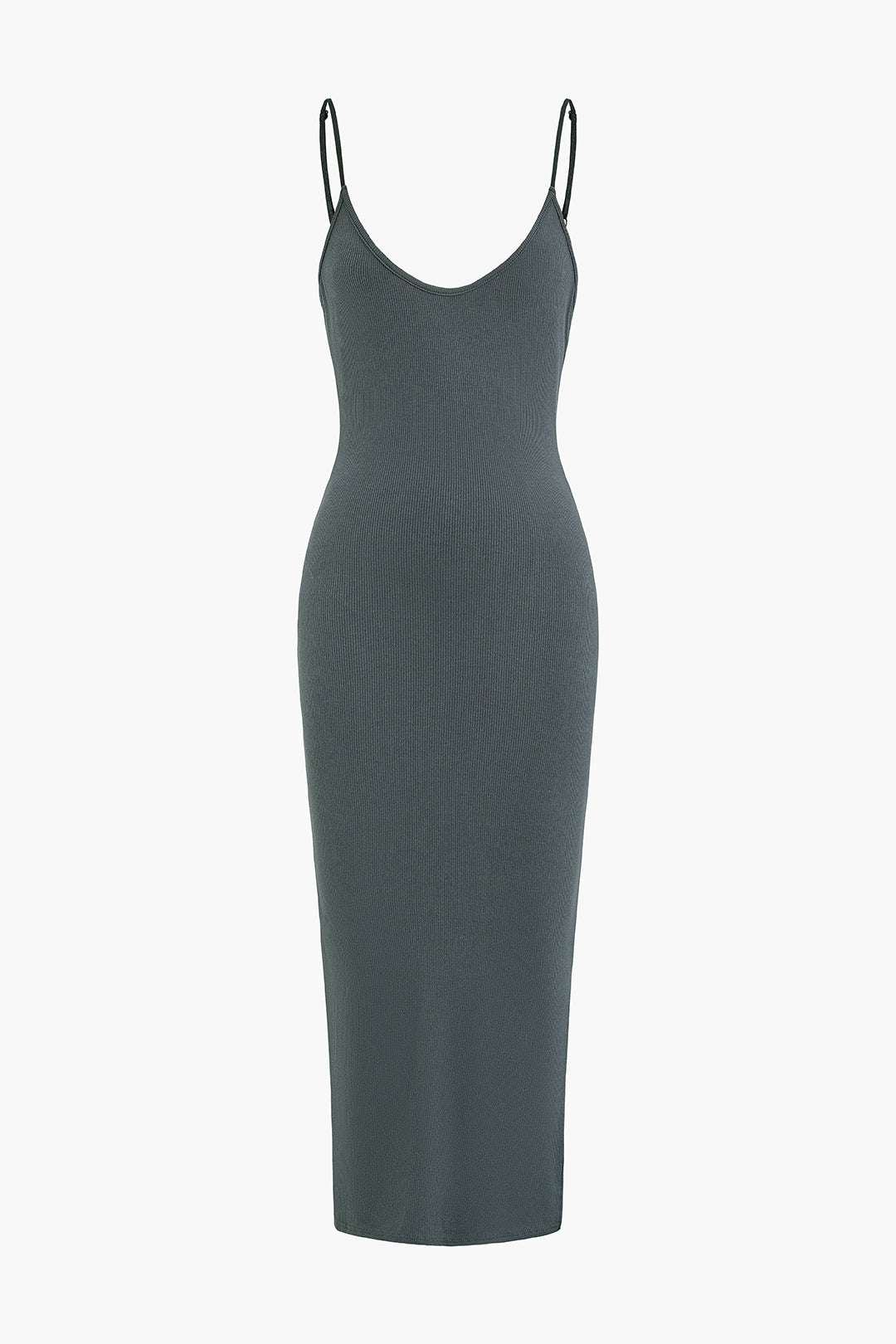 Chic Solid Backless Slip Cami Midi Dress for Effortless Y2K Aesthetic Style