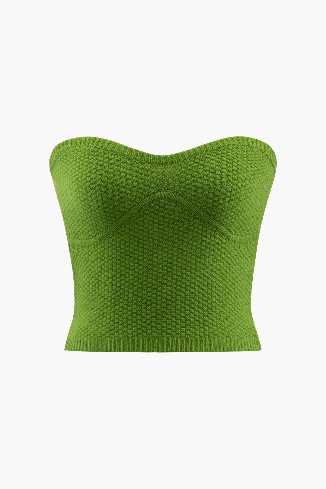 Chic Solid Knit Tube Top for Y2K Fashion Lovers - Perfect for Coquette and Grunge Aesthetics