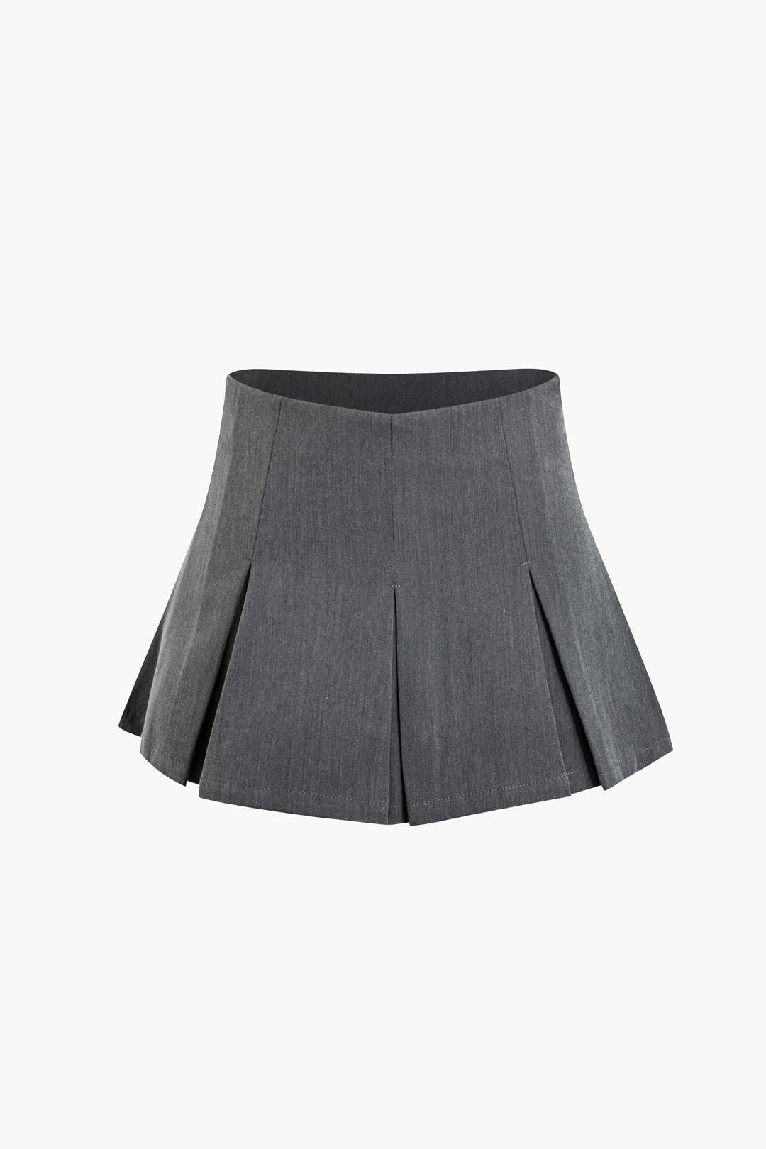 Chic Solid Pleated Mini Skirt for Y2K Aesthetic and Coquette Style Outfits