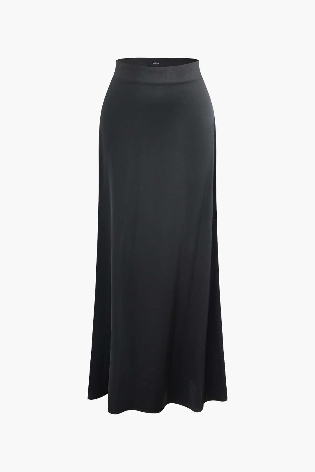 Chic Solid Satin Maxi Skirt for Effortless Y2K Style and Elegant Aesthetic Outfits