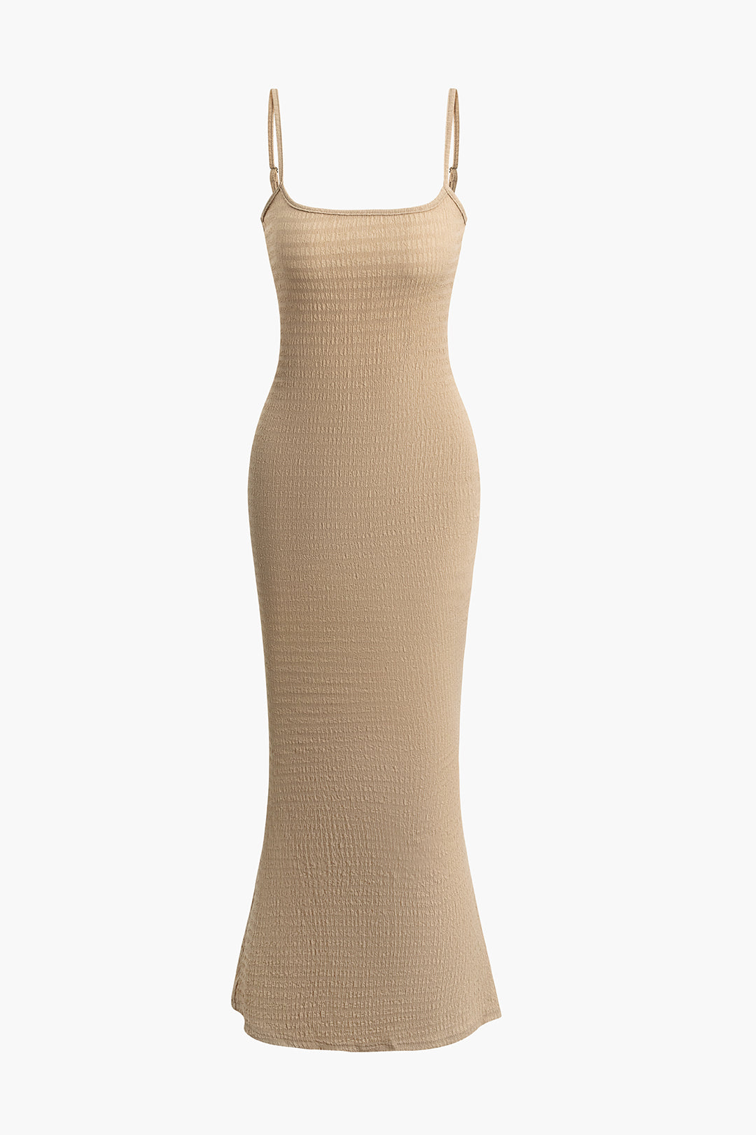 Chic Solid Texture Slip Maxi Dress for Effortless Y2K Aesthetic Style and Comfort