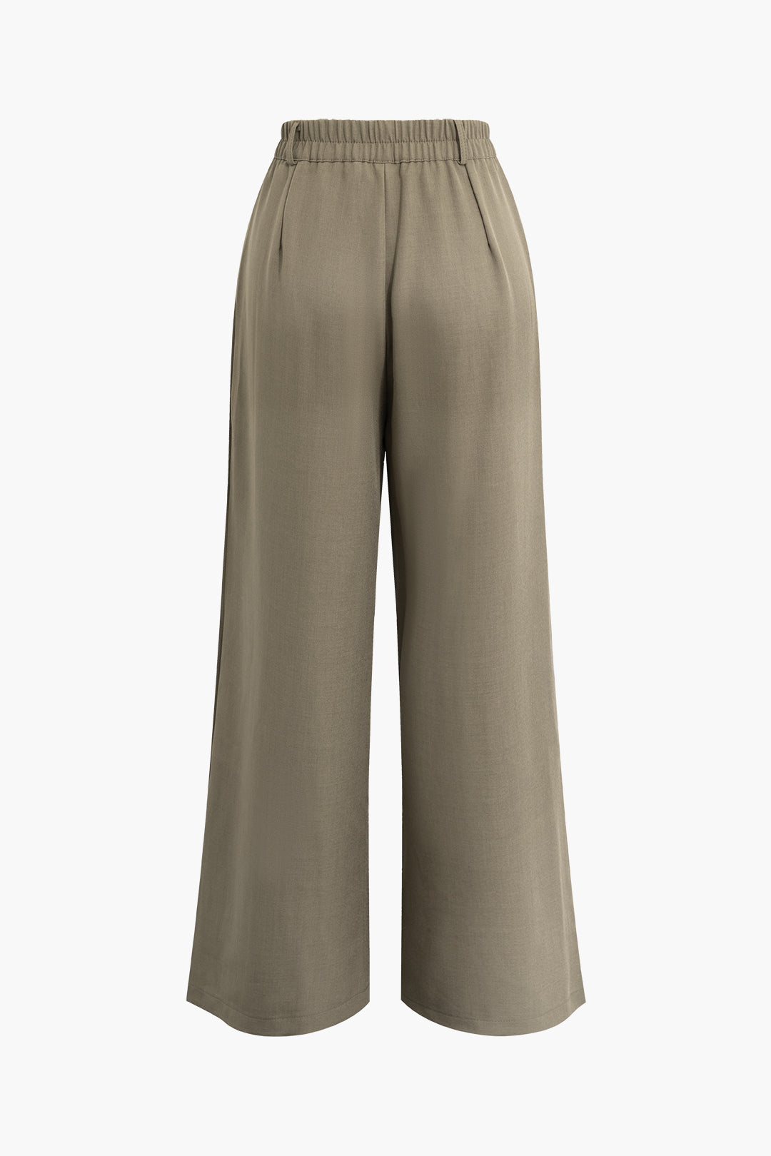 Chic Solid Zip-Up Pleated Wide Leg Pants for Effortless Y2K Aesthetic Style