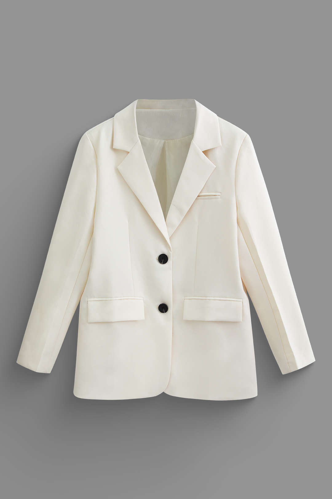 Chic V-Neck Notched Lapel Blazer for Y2K Fashion and Coquette Aesthetic Outfits