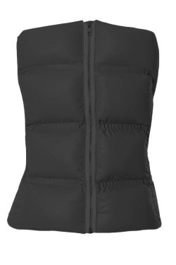 Chic Y2K Style Zip-Up PU Leather Tube Top for a Trendy Winter Look