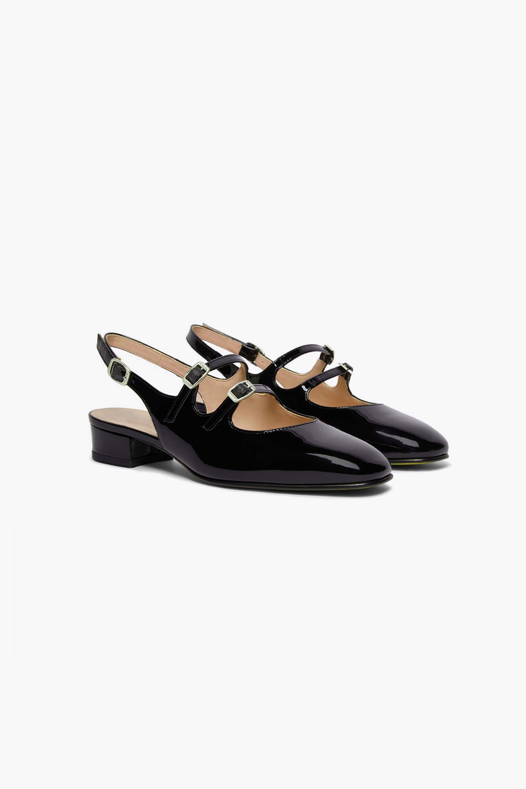 Chunky Mary Jane Double Ankle Strap Heels - Y2K Slingback Sandals for Aesthetic Outfits