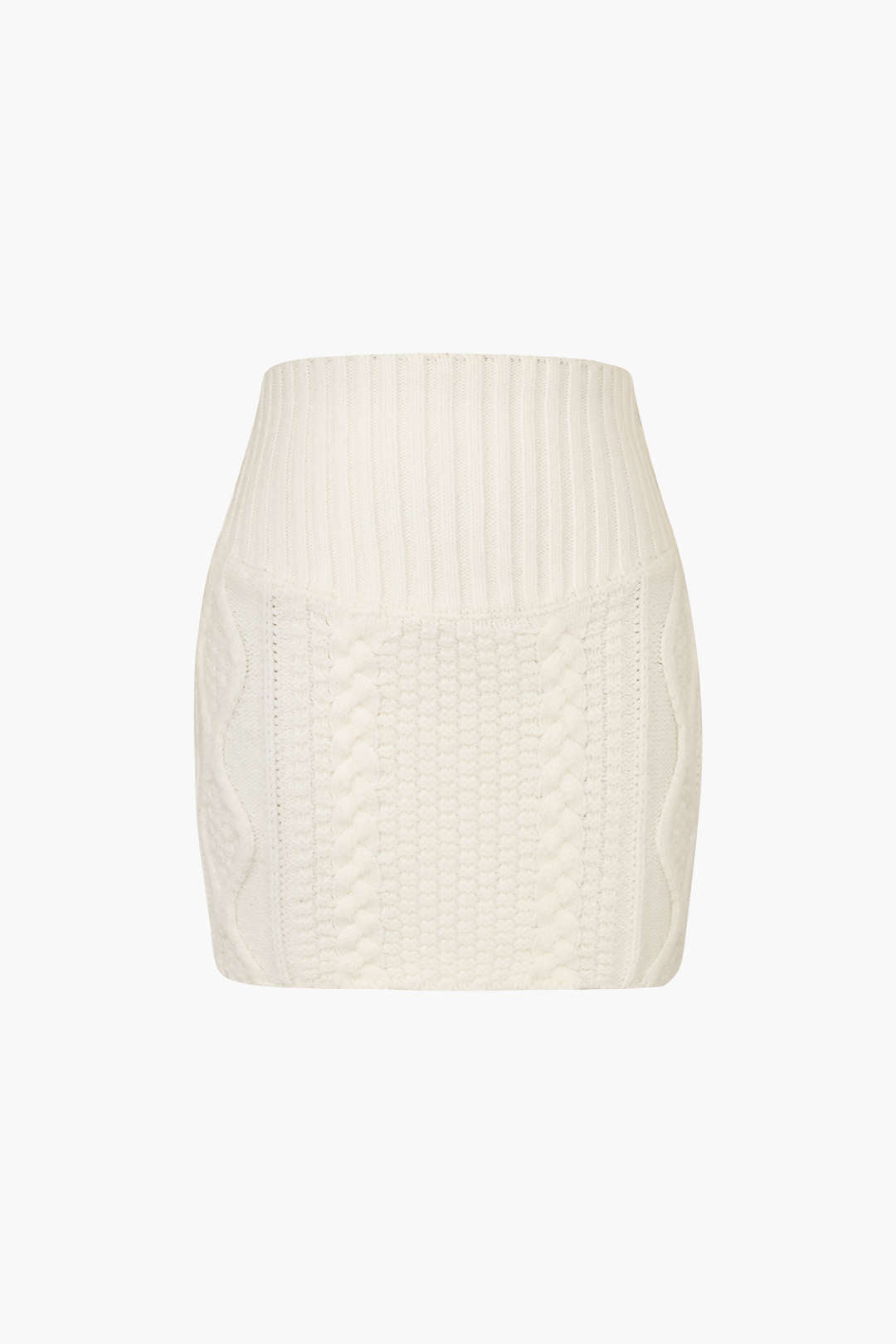 Coquette Aesthetic Cable Knit Mini Skirt - Y2K Fashion Cute Skirt for Stylish Outfits