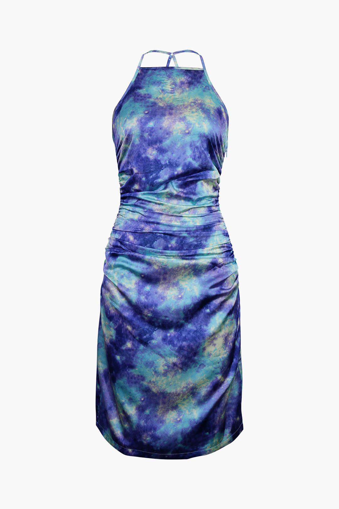 Cosmic Dreams Y2K Aesthetic Printed Dress for a Stellar Fashion Statement