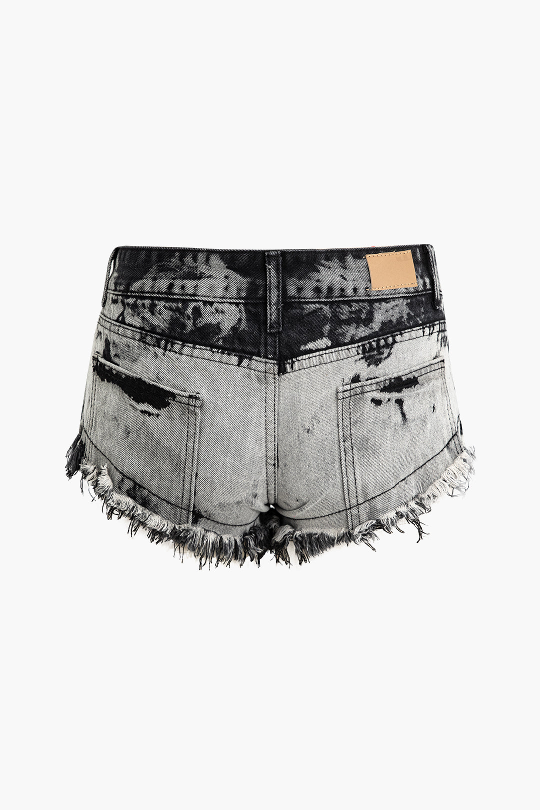 Faded Fray Hem Denim Shorts - Y2K Aesthetic Casual Style for Trendy Outfits