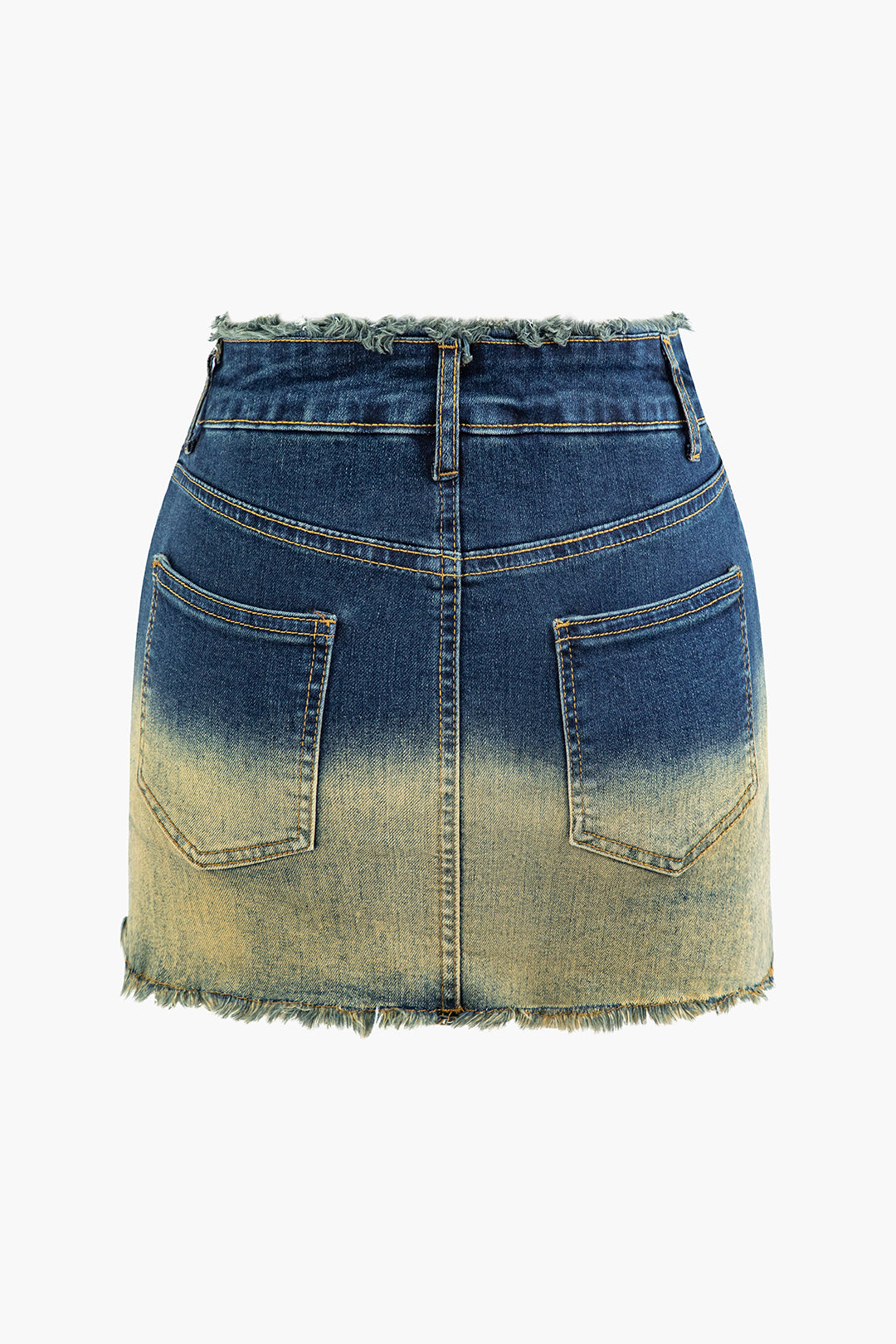 Faded Frayed Trim Zipper Denim Shorts for Y2K Aesthetic and Grunge Style Outfits