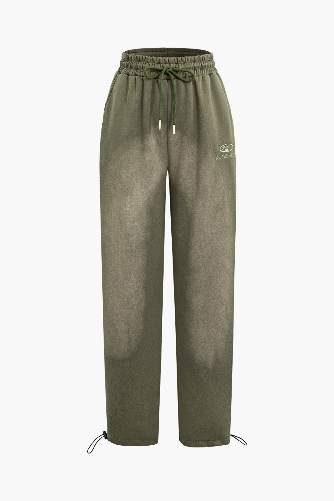 Faded Y2K Drawstring Elastic Pants for Comfy Grunge Aesthetic Outfits