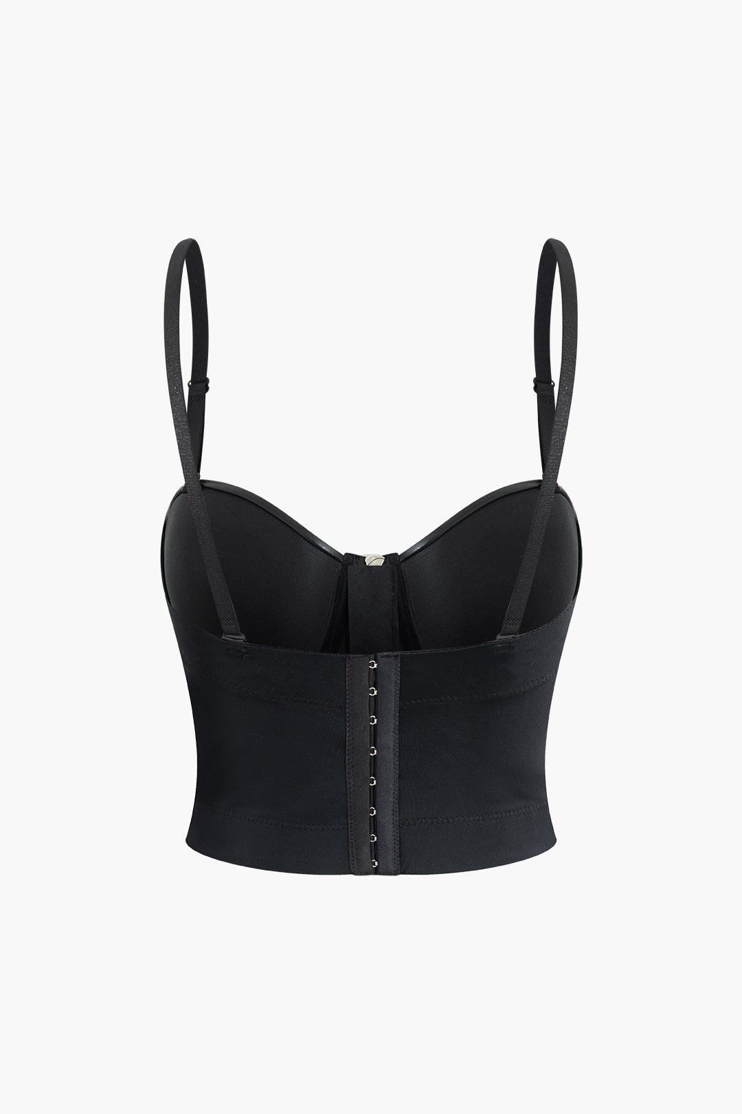 Faux Leather Y2K Zip Up Bustier Cami Top for Edgy Grunge and Coquette Aesthetic Outfits