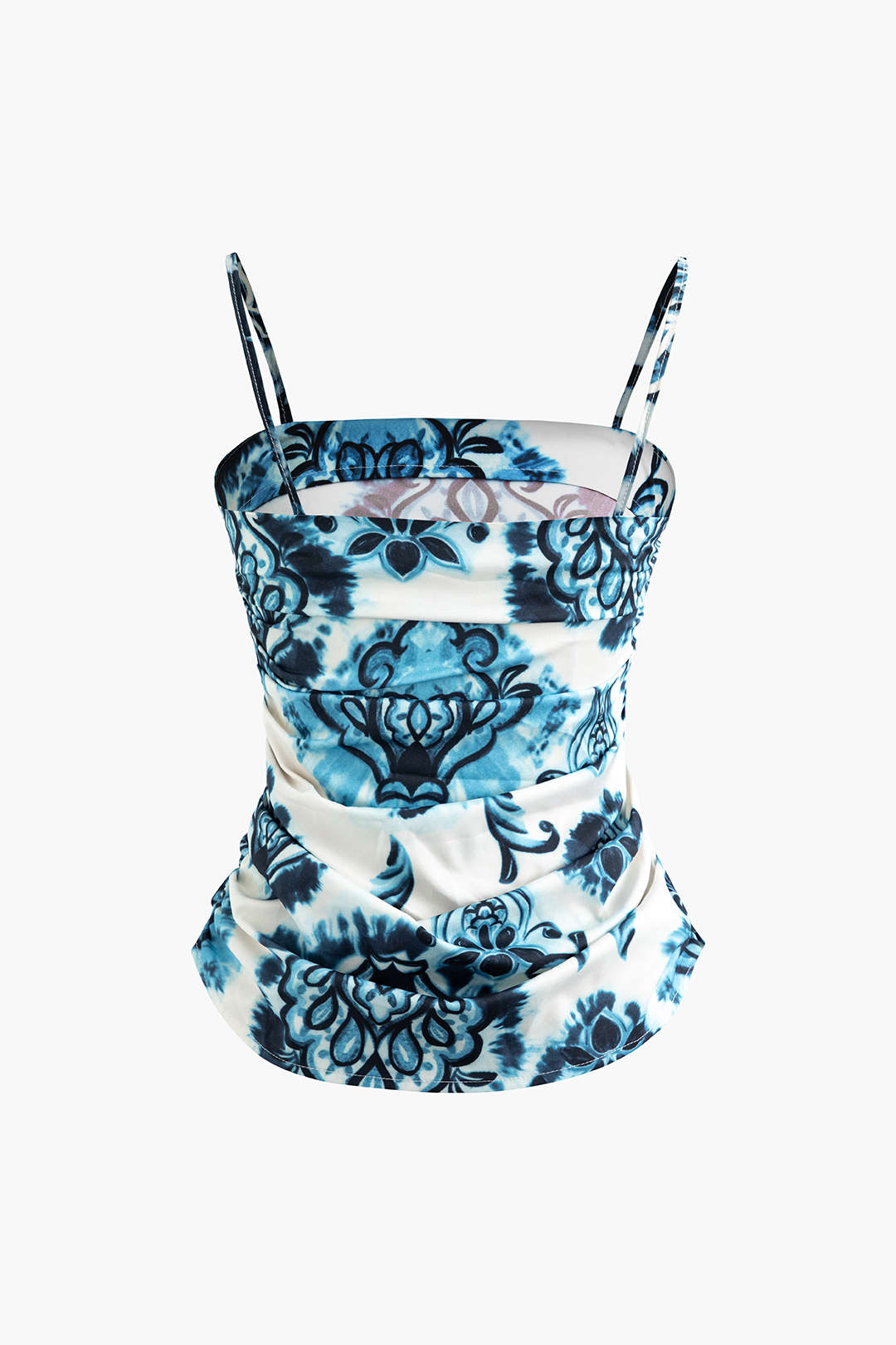 Floral Print Ruched Y2K Top - Cute Coquette Aesthetic for Trendy Outfits