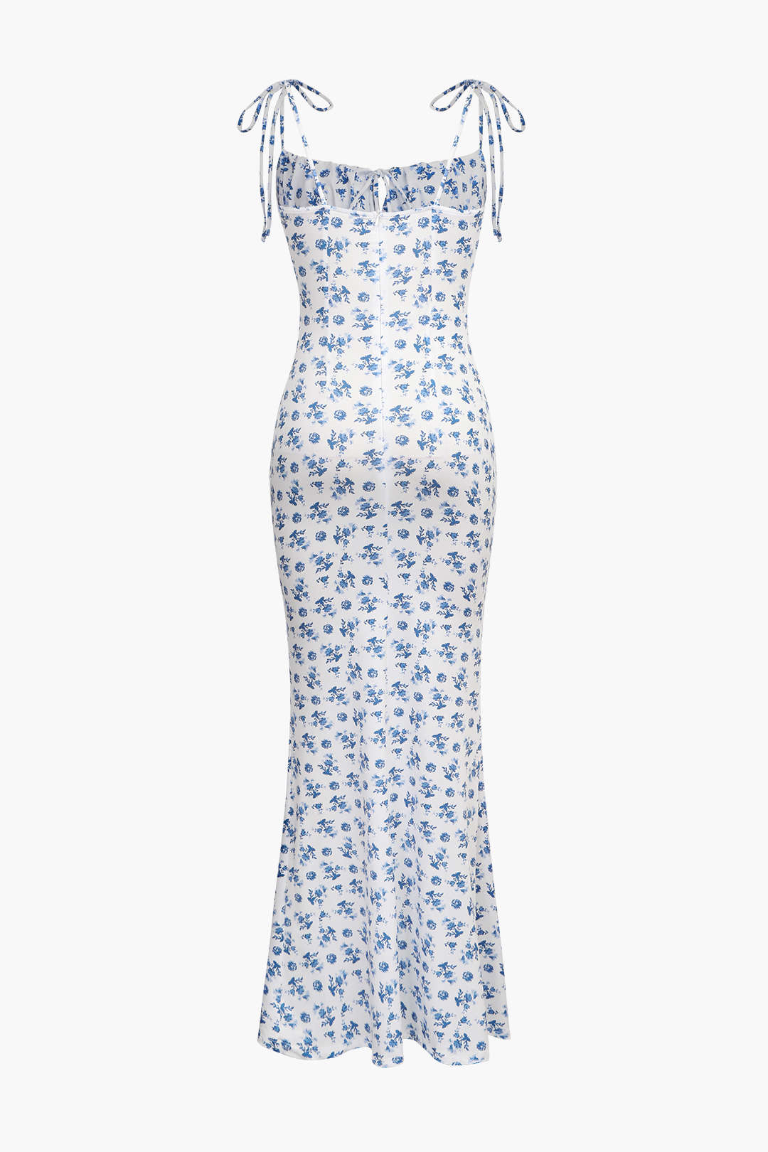 Floral Print Tie Strap Maxi Dress - Y2K Aesthetic Boho Style for Effortless Summer Vibes