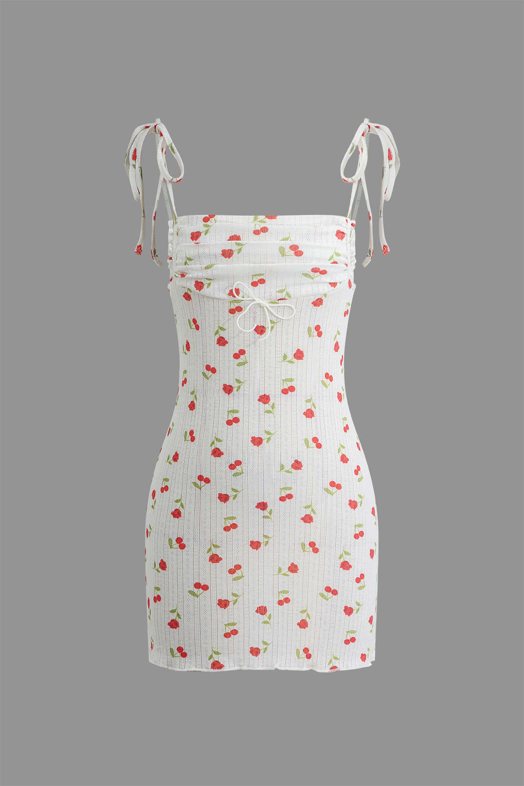 Floral Print Tie Strap Mini Dress - Y2K Aesthetic Cute Summer Outfit for Effortless Style