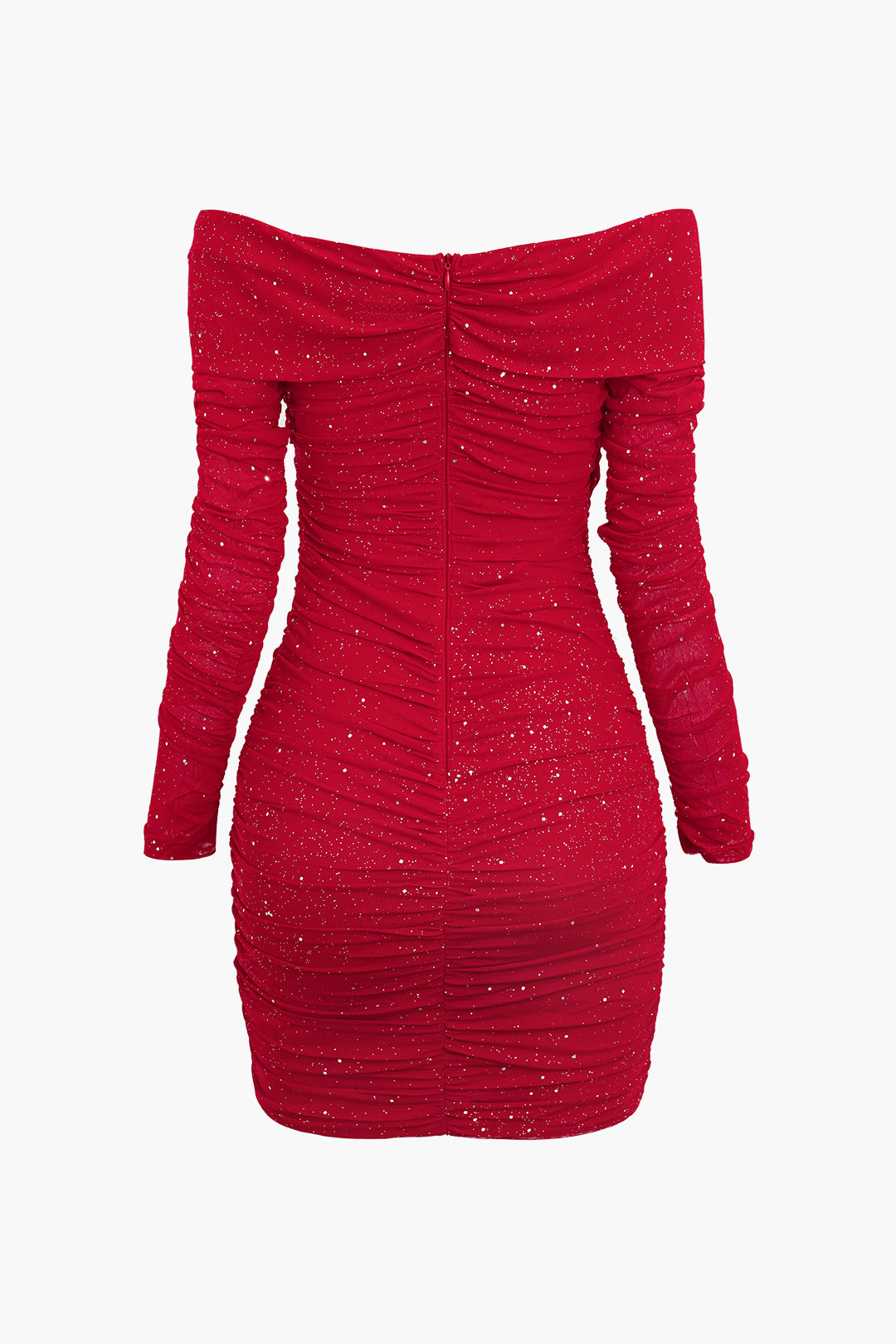 Glitter Ruched V-Neck Mini Dress for Y2K Fashion Lovers and Coquette Aesthetic Enthusiasts