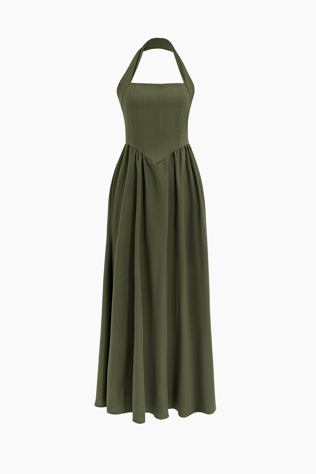 Halter Backless Maxi Dress - Y2K Aesthetic Fashion for Effortless Summer Style