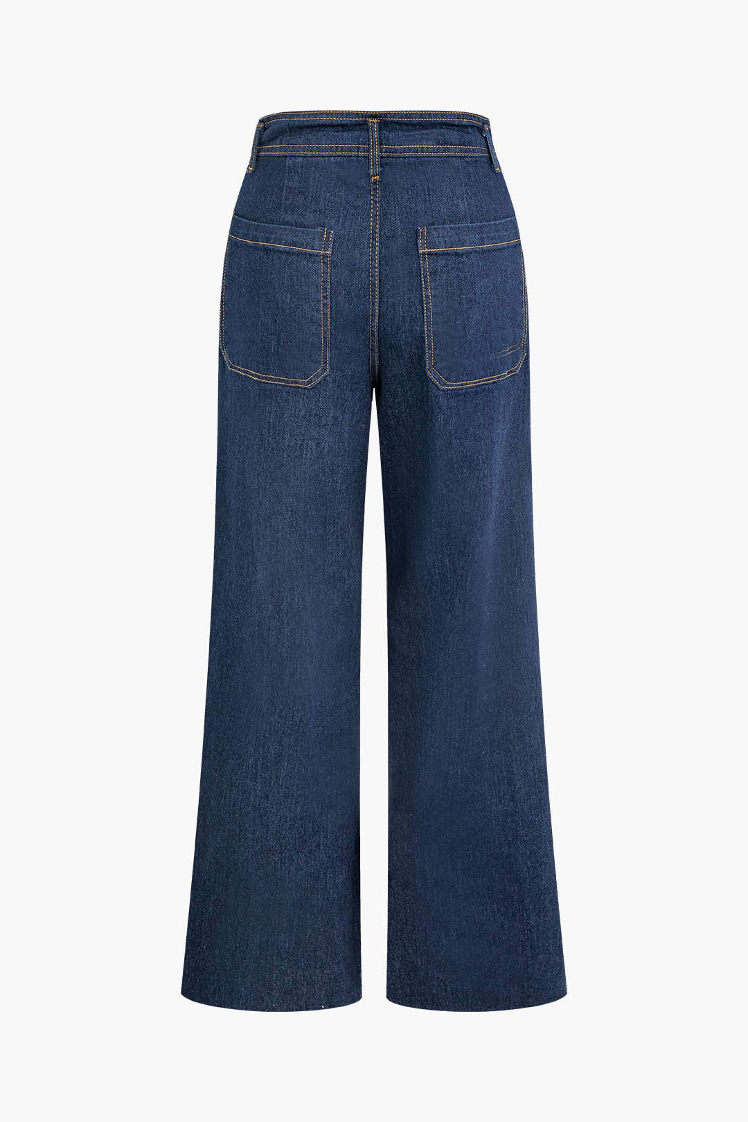 High Waist Raw Hem Wide Leg Jeans - Y2K Aesthetic Denim for Trendy Outfits