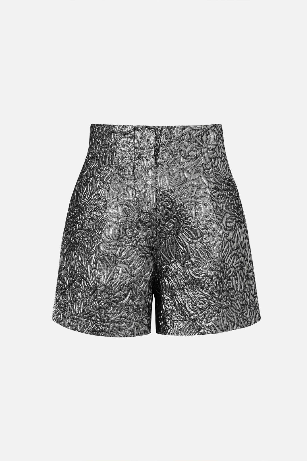 High-Waisted Jacquard Shorts for Y2K Aesthetic Outfits and Coquette Style Looks