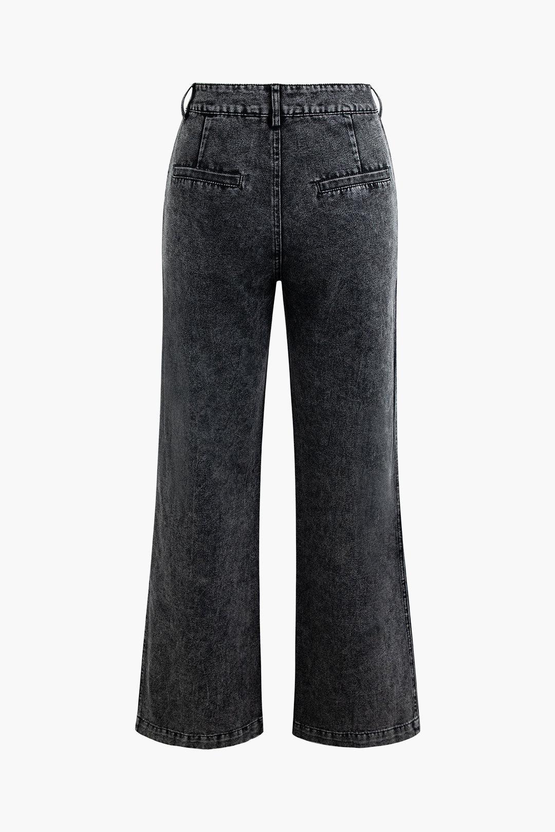 High-Waisted Pocket Wide Leg Jeans for Y2K Aesthetic and Grunge Style Outfits