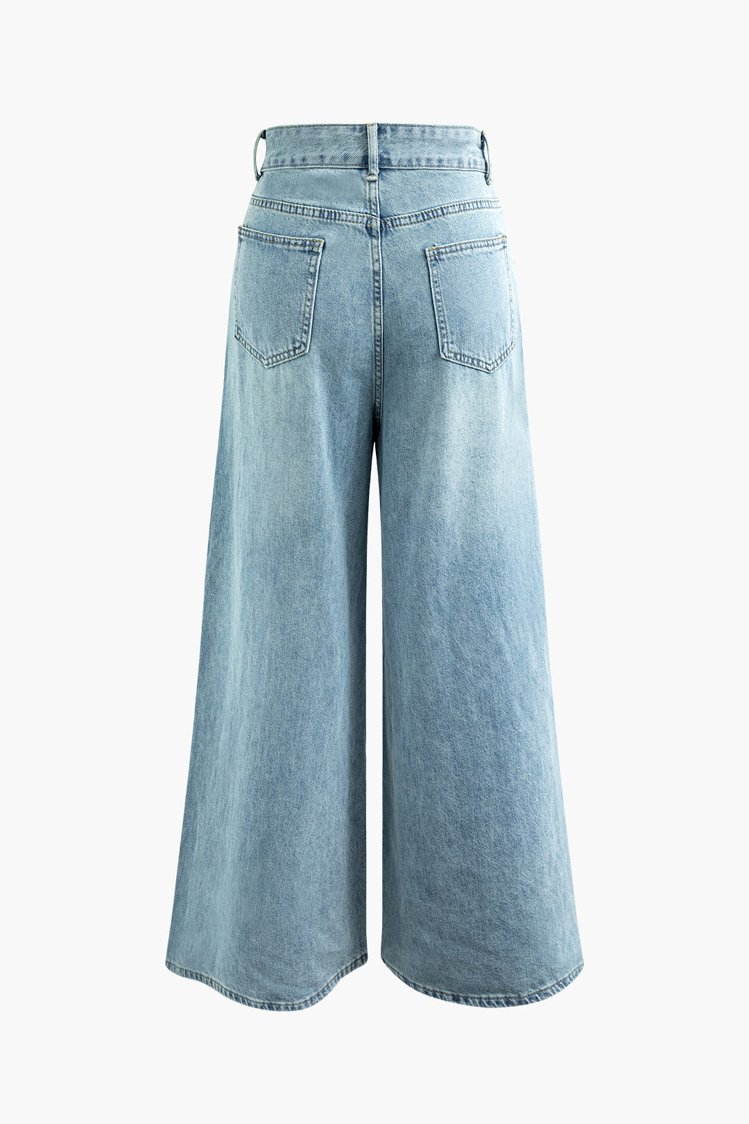 High-Waisted Wide Leg Jeans for Y2K Aesthetic Outfits and Grunge Style Looks