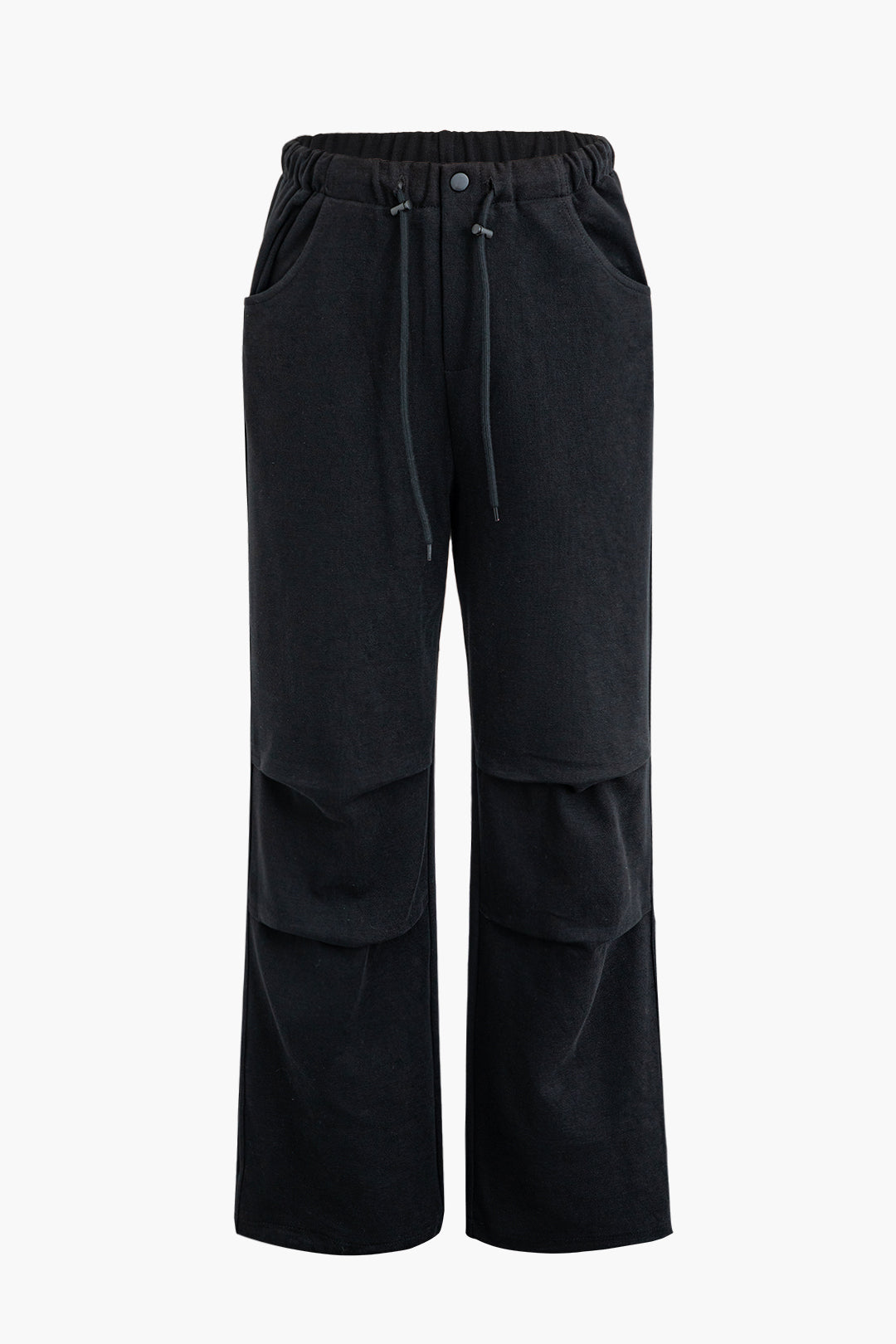 High-Waisted Y2K Cargo Pants with Drawstring and Pockets for Trendy Aesthetic Outfits