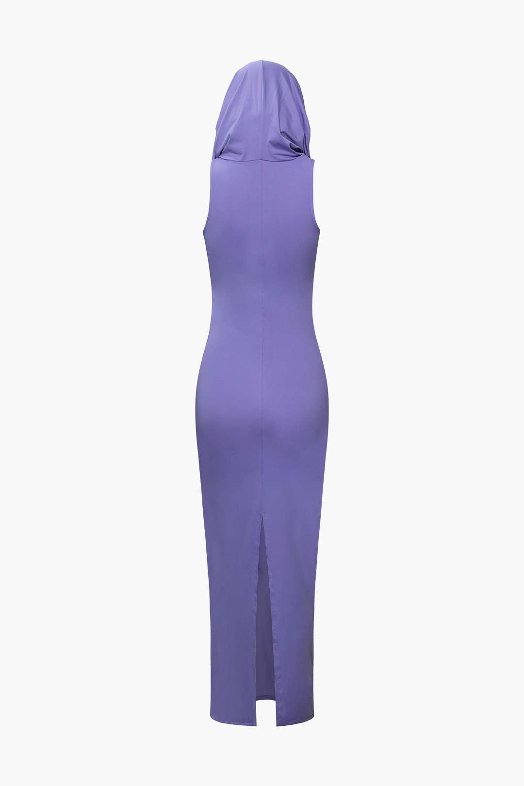 Hooded Back Slit Sleeveless Maxi Dress - Y2K Aesthetic Fashion for Effortless Style