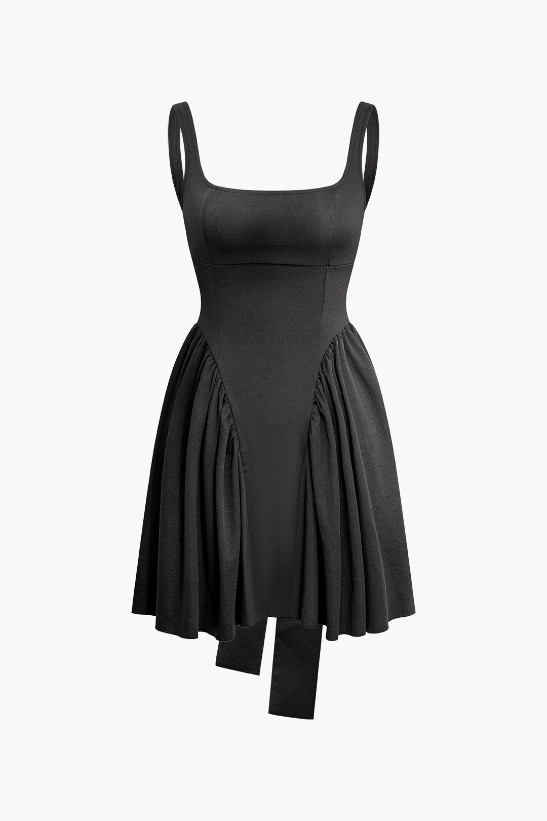 Knot Tie Backless Pleated Mini Dress - Y2K Aesthetic Slip Dress for Chic Outfits