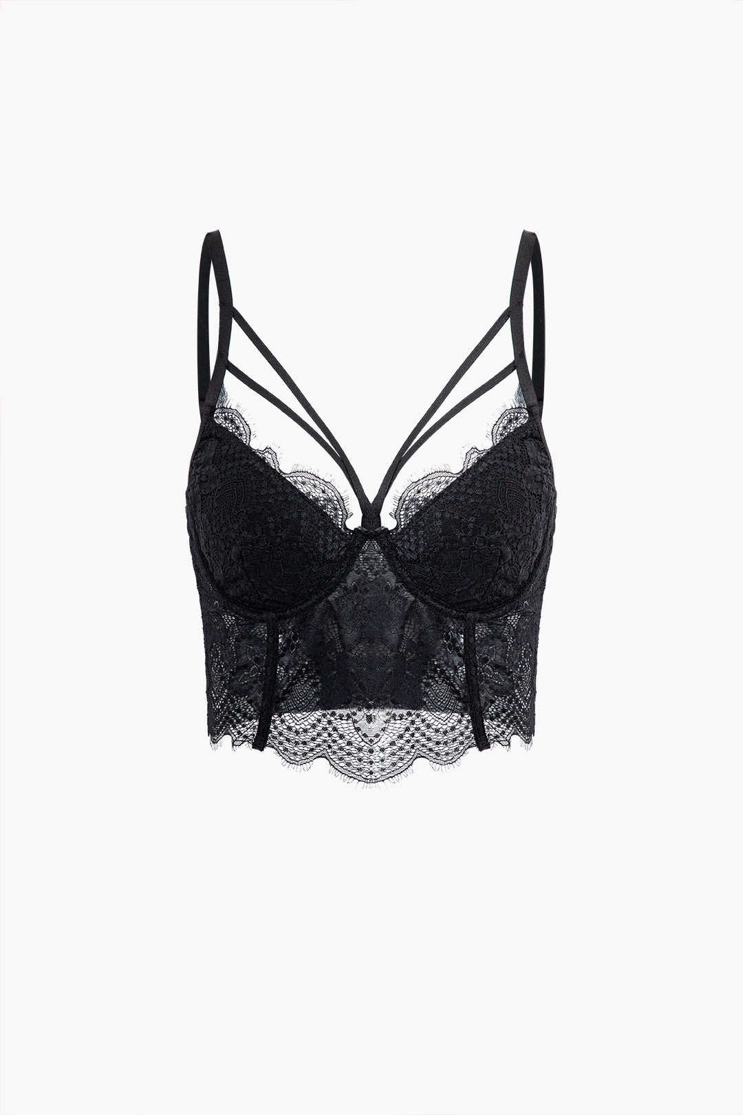 Lace Bustier Cami Top - Y2K Aesthetic Cute Crop Top for Coquette and Grunge Styles