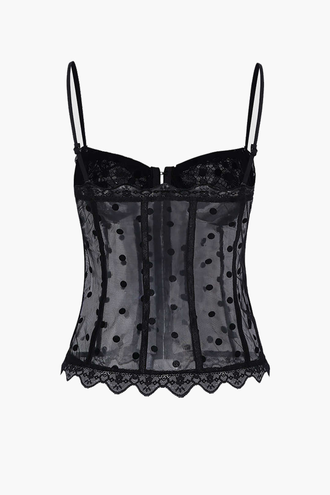 Lace Detail Mesh Corset Top - Y2K Aesthetic Cute Crop Top for Coquette and Grunge Styles