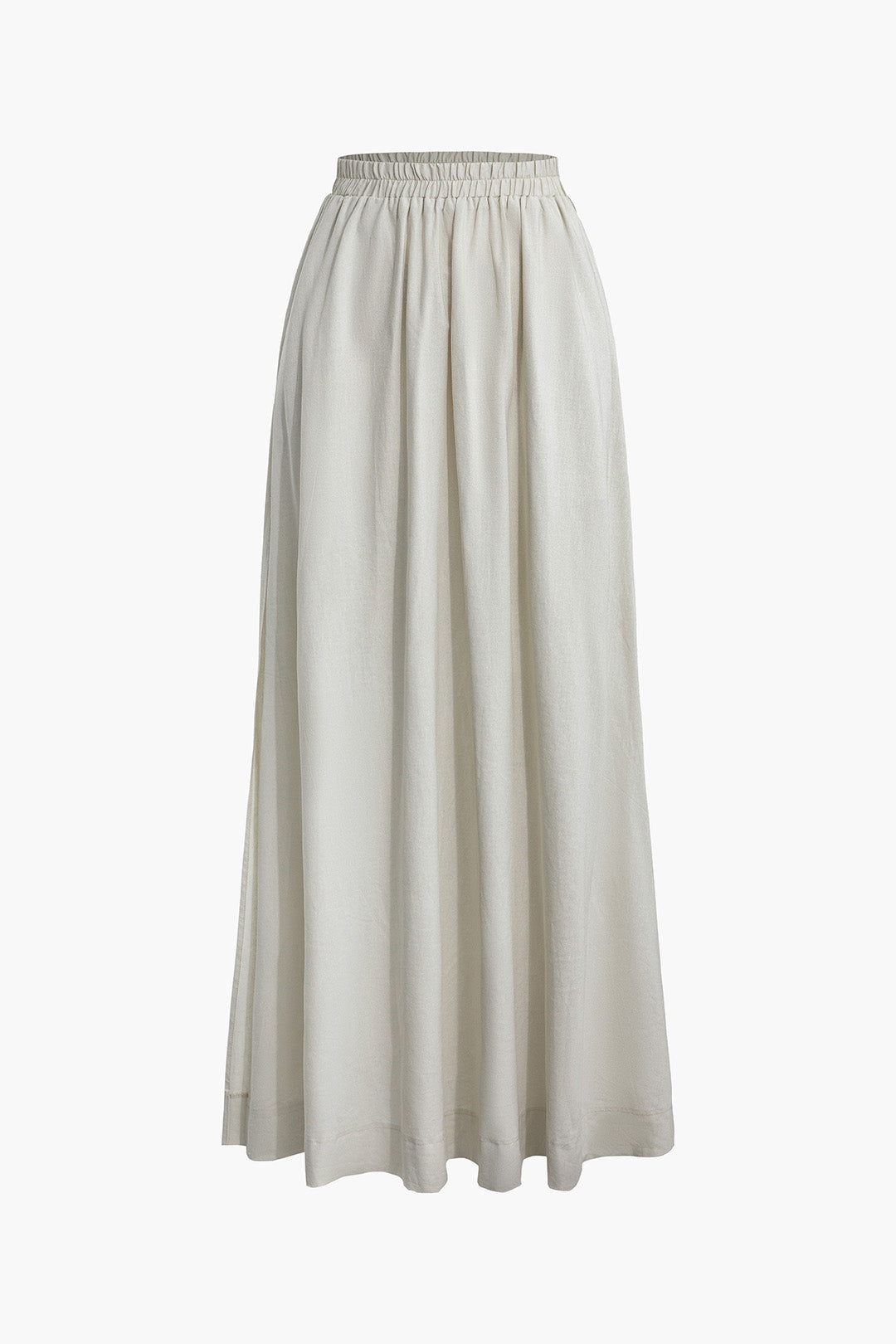 Linen High Waist Maxi Skirt - Y2K Aesthetic Fashion for Effortless Style and Comfort