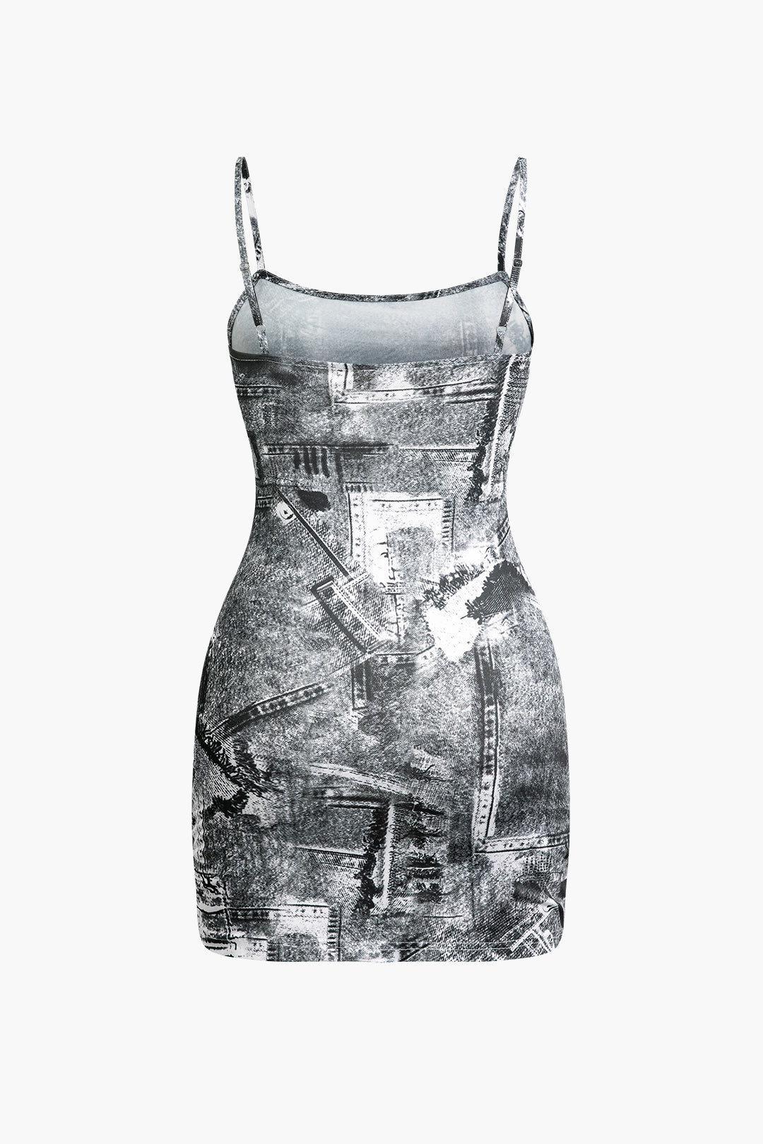 Newspaper Print Y2K Cami Mini Dress - Trendy Coquette Aesthetic for Stylish Outfits