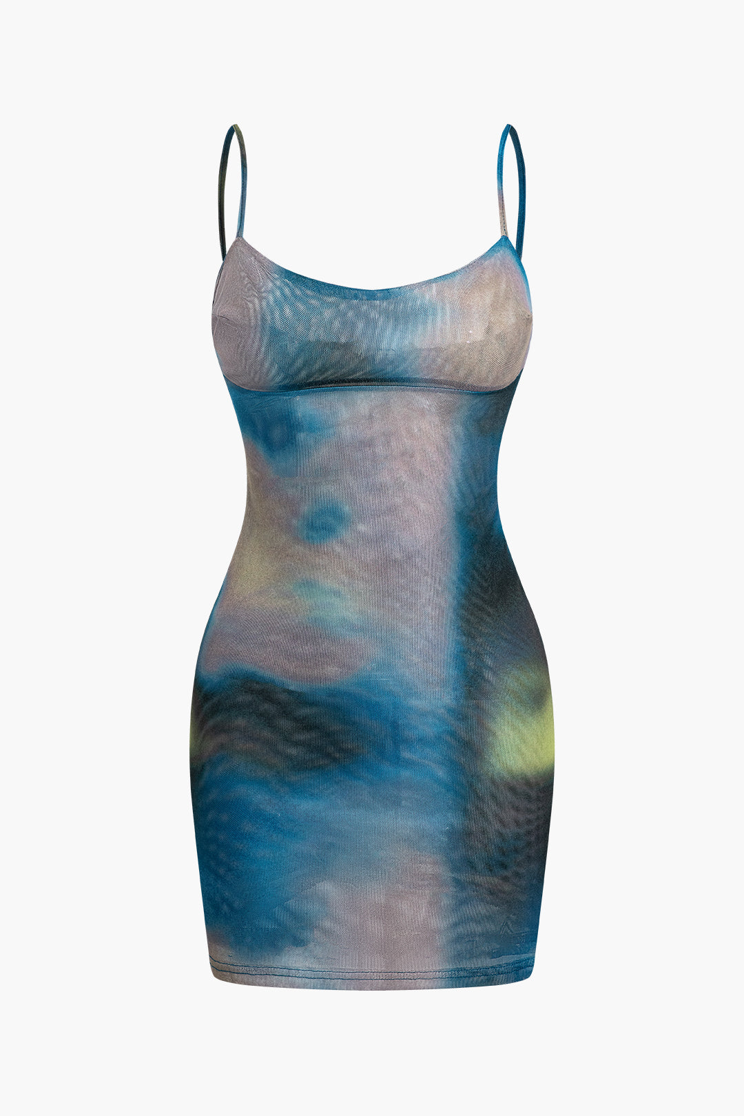 Ombre Mesh Cami Mini Dress - Y2K Aesthetic Cute Dress for Coquette and Grunge Styles