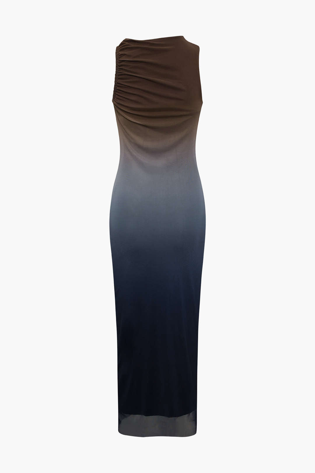 Ombre Mesh Sleeveless Midi Dress - Y2K Aesthetic Fashion for Trendy Outfits