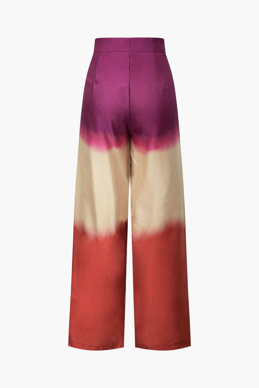 Ombre Satin High-Waisted Straight Leg Pants for Y2K Fashion and Aesthetic Outfits