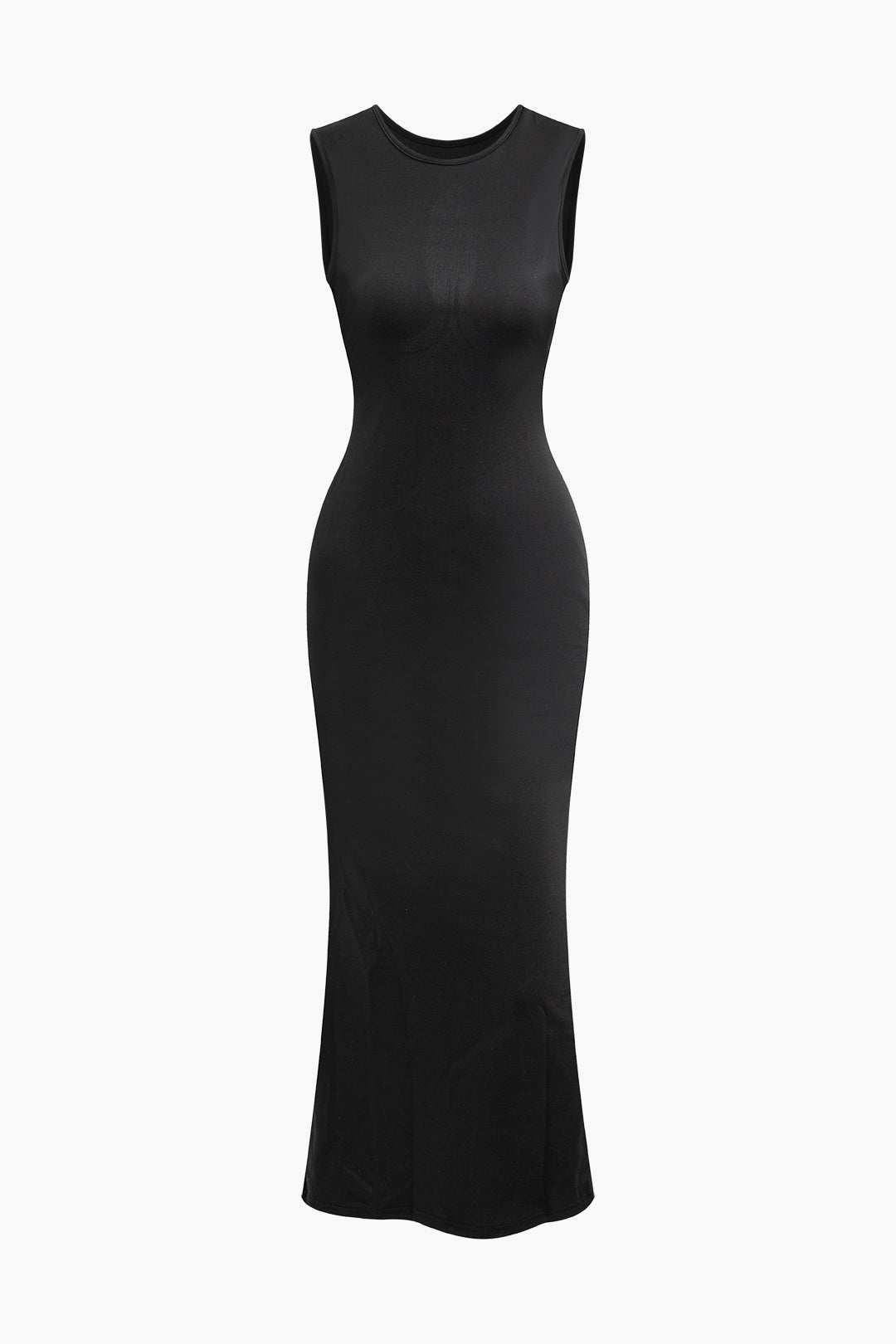 Reversible Solid Cut Out Sleeveless Midi Dress for Y2K Fashion & Coquette Aesthetic