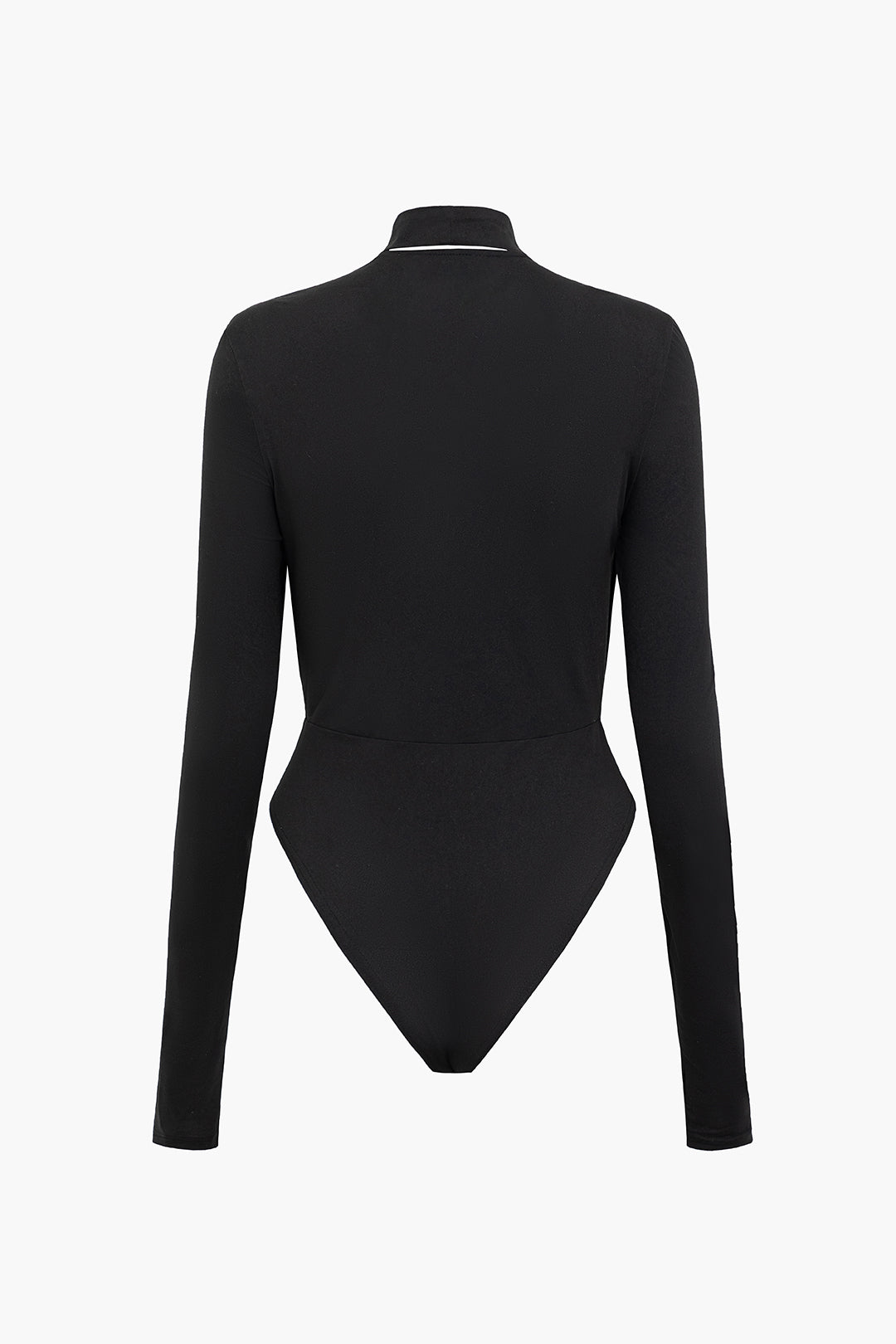 Ruched Long Sleeve Bodysuit with Choker - Y2K Aesthetic Cute Top for Stylish Outfits