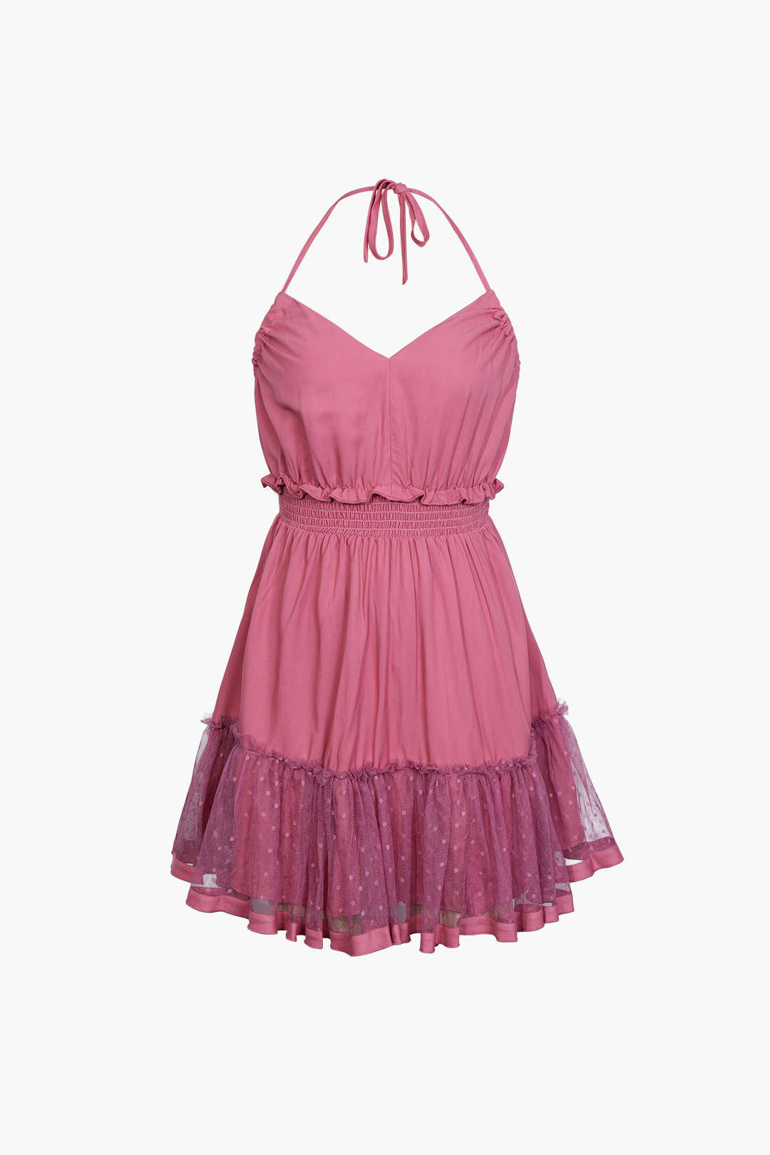 Ruffled Lace Trim Mini Dress - Y2K Aesthetic Cute Dress for Coquette Style Outfits