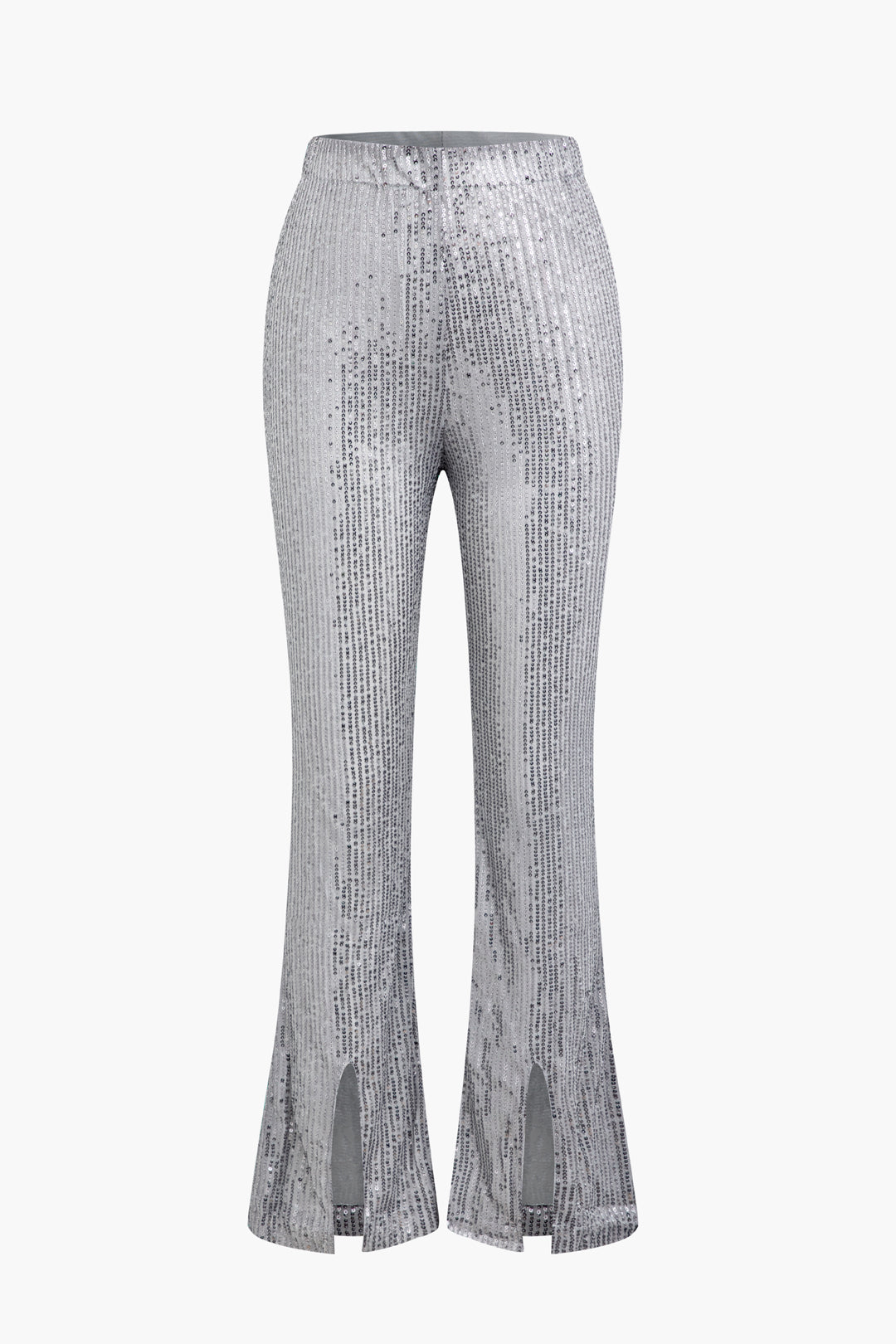 Sequin Embellished Y2K Flare Leg Pants for Glamorous Coquette Aesthetic Outfits