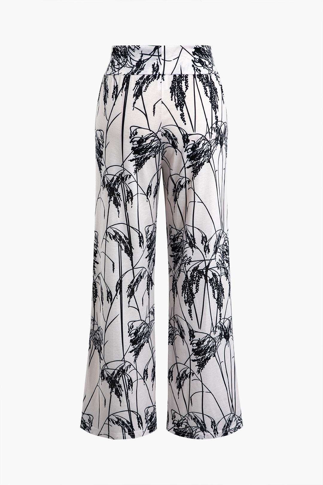 Sorghum Print Y2K Wide Leg Pants for Trendy Coquette and Grunge Aesthetic Outfits