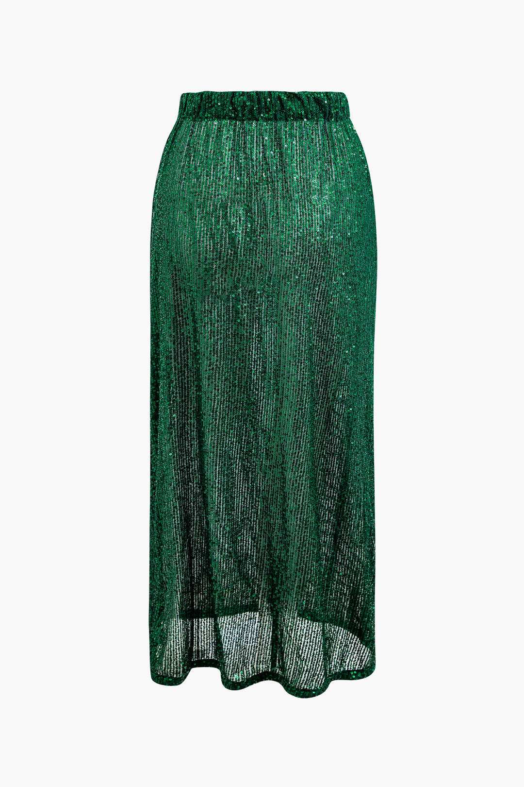 Sparkly Sequin Elastic Waist Maxi Skirt for Y2K Fashion and Coquette Aesthetic Outfits