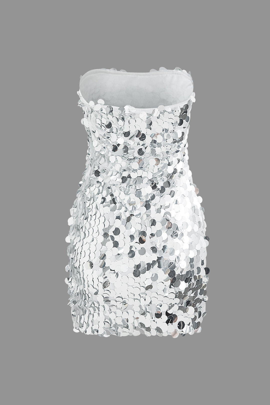 Sparkly Sequin Strapless Bodycon Mini Dress for Y2K Fashion and Coquette Aesthetic